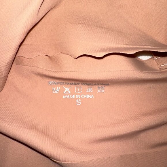 Seamless Wireless Scalloped Bralette Tan SZ S Poly/Elastane New W/Out Tag-A166 - Picture 4 of 5